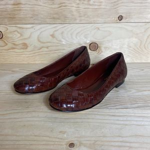 Cole Haan Nike air woven brown flats